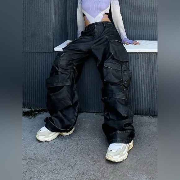 Leather cargo pants - Picture 7 of 7